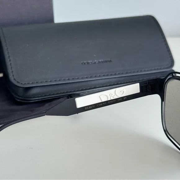 New! Dolce&Gabbana Sunglasses, DG2270 1106/K1, Monogram Mirror, Authentic